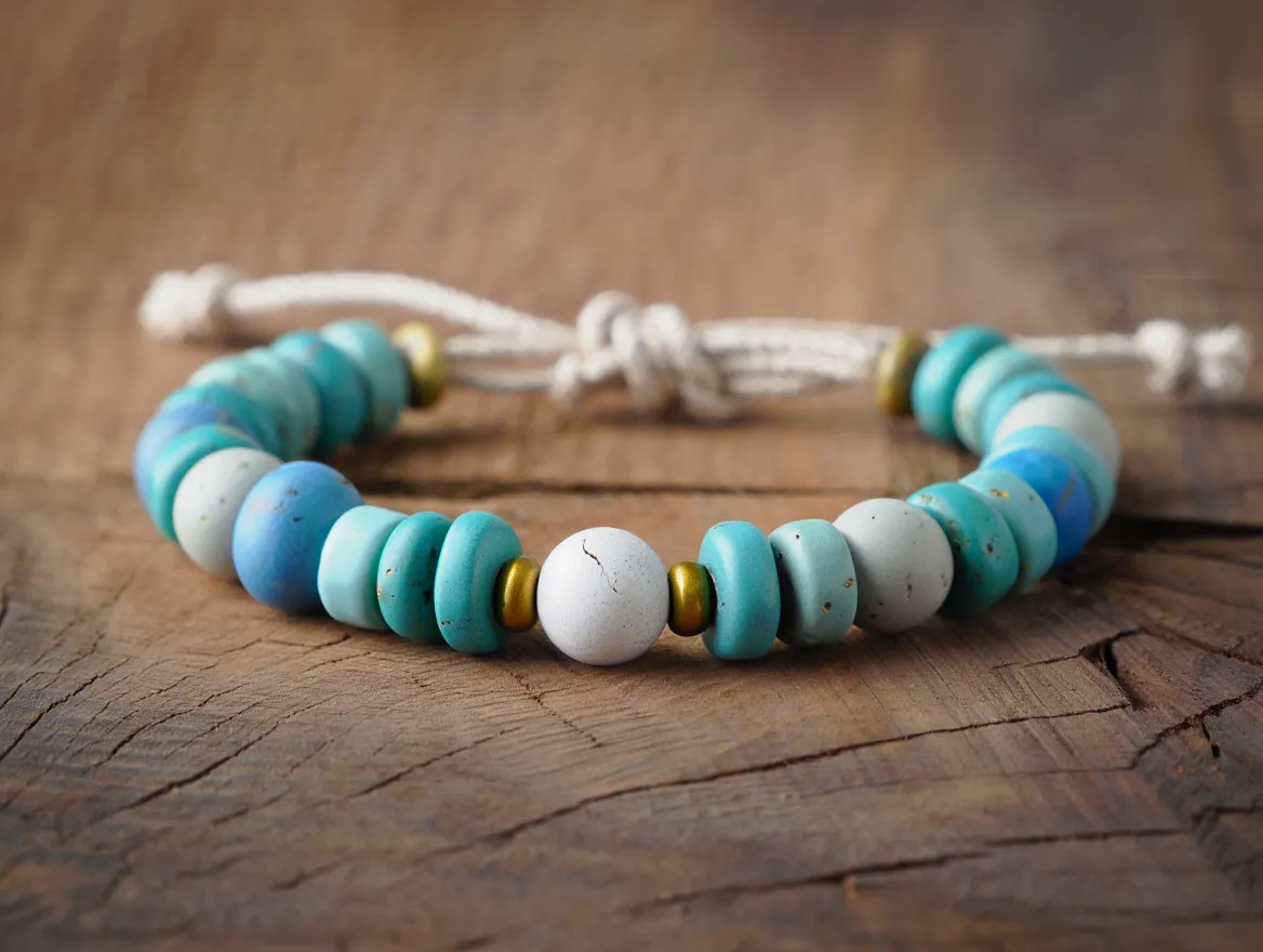 Handmade bracelet with beads