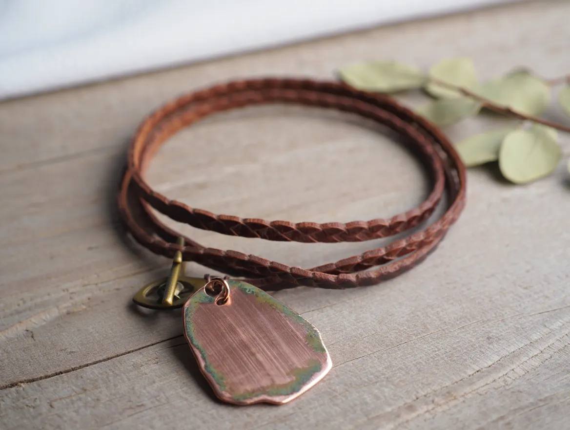 Leather Cord Necklace crafted